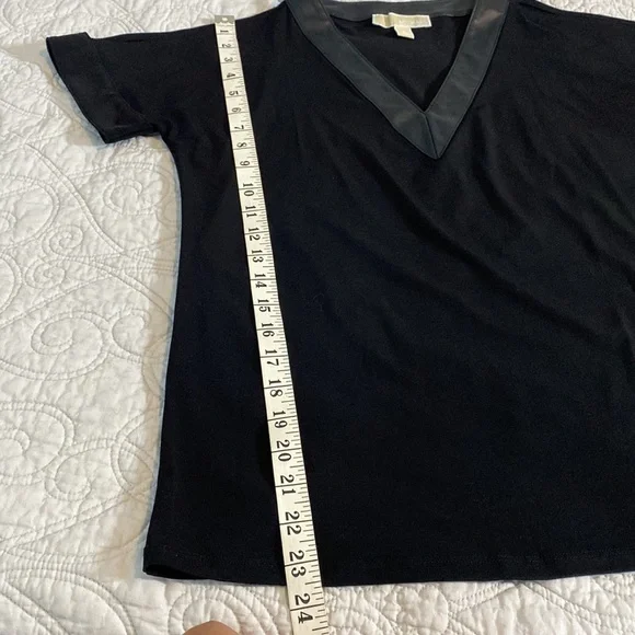 Michael Kors Cold Shoulder Black Top - Picture 8 of 9